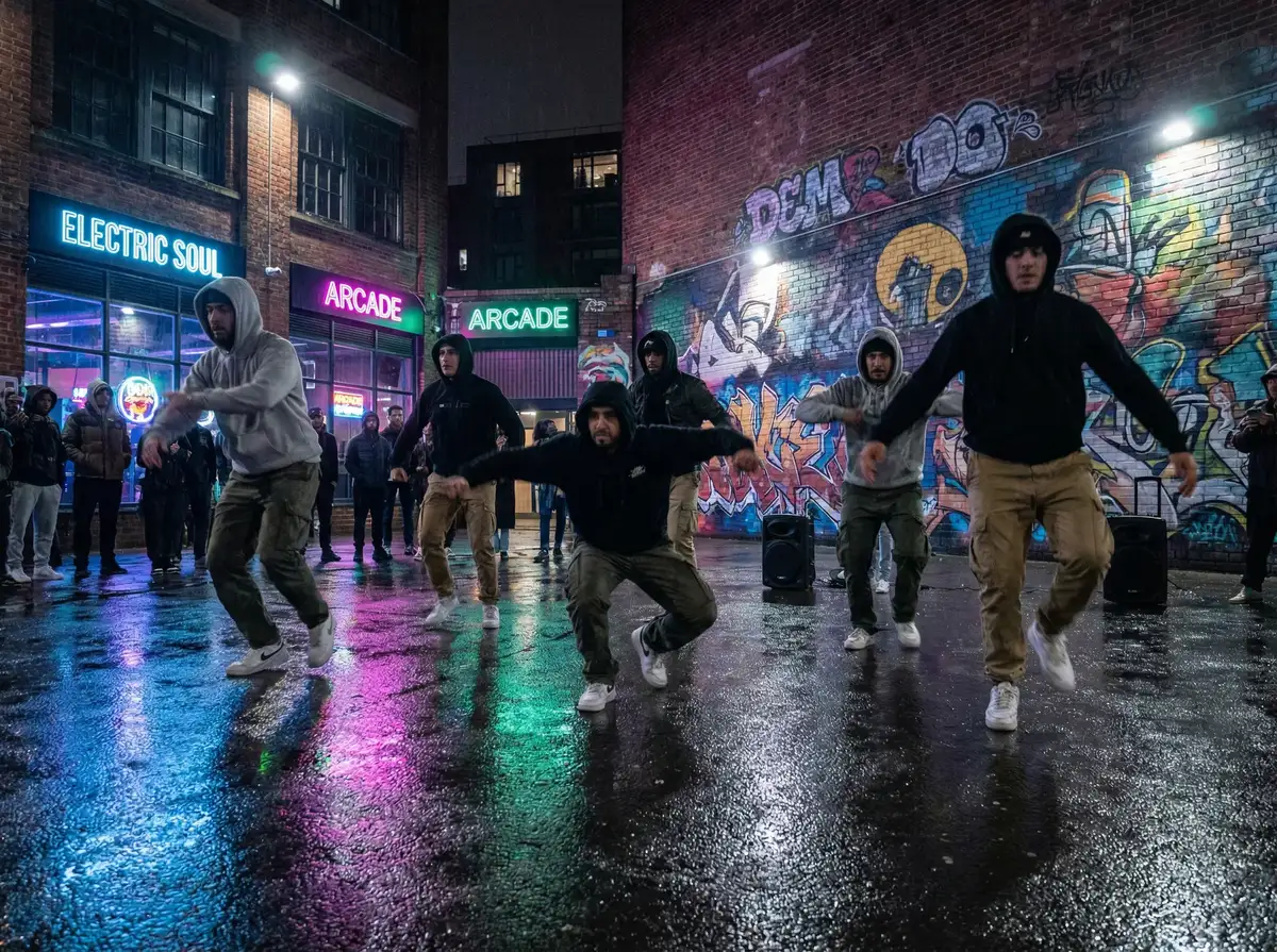 漫蛙漫画(网页直接入口) - 齐舞团队夜间表演